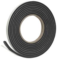 Frost King R338H Foam Tape, 3/8 in W, 10 ft L, 3/16 in Thick, Rubber, Black