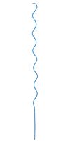 MIDWEST AIR TECHNOLOGY 901267BL6 Twisted Garden Stake, 60 in L, Steel, Blue, Powder-Coated, Pack of 6