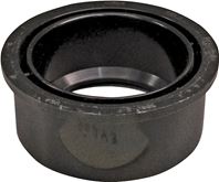 Canplas 102754BC Reducing Pipe Bushing, 3 x 2 in, Spigot x Hub, ABS, Black