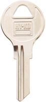 Hy-Ko 11010AP4 Key Blank, Brass, Nickel, For: Chicago Cabinet, House Locks and Padlocks, Pack of 10