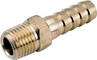 Anderson Metals 129 Series 757001-0504 Hose Adapter, 5/16 in, Barb, 1/4 in, MPT, Brass, Pack of 5