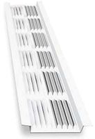 Amerimax VENT8WH-U Soffit Vent, 8 ft L, 2 in W, 61 sq-in Net Free Ventilating Area, Aluminum, White, Pack of 50