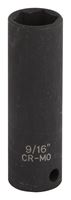 Vulcan Deep Impact Socket, 9/16 in Socket, Black Phosphate