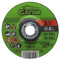 GatorBlade 9603 Cut-Off Wheel, 4 in Dia, 1/8 in Thick, 5/8 in Arbor, 24 Grit, Silicone Carbide Abrasive