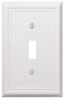 Amerelle 149TW Wallplate, 4-7/8 in L, 3-1/8 in W, 1 -Gang, Steel, White, Pack of 4