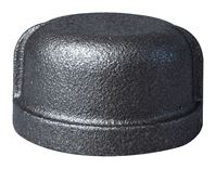 Prosource B300 40 Pipe Cap, 1-1/2 in, Threaded, Malleable Iron, 40 Schedule, 300 psi Pressure