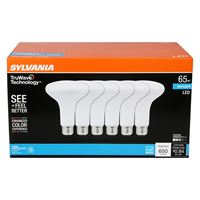 Sylvania Natural 41329 LED Bulb, BR30 Lamp, 65 W Equivalent, E26 Medium Lamp Base, Dimmable, Frosted