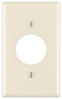 Leviton 78004 Single Receptacle Wallplate, 4-1/2 in L, 2-3/4 in W, 1 -Gang, Thermoset, Light Almond, Smooth