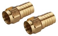 Zenith VA1002RG6WC Crimp-On Connector, Female Connector, Gold, Pack of 4