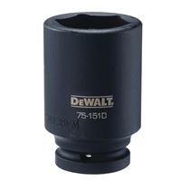 DeWALT DWMT75151OSP Impact Socket, 38 mm Socket, 3/4 in Drive, 6-Point, CR-440 Steel, Black Oxide