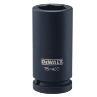 DeWALT DWMT75143OSP Impact Socket, 26 mm Socket, 3/4 in Drive, 6-Point, CR-440 Steel, Black Oxide