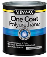 Minwax 356100000 Polyurethane, Gloss, Liquid, Clear, 1 qt