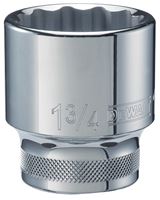 DeWALT DWMT74641OSP Hand Socket, 1-3/4 in Socket, 3/4 in Drive, 12-Point, Vanadium Steel, Polished Chrome