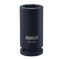 DeWALT DWMT75142OSP Impact Socket, 25 mm Socket, 3/4 in Drive, 6-Point, CR-440 Steel, Black Oxide