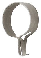 Kenney KN977/19 Cafe Clip Ring, Satin Silver
