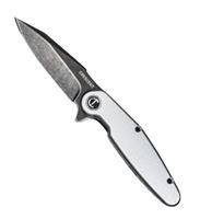 Crescent CPK350A Pocket Knife, 3-1/2 in L Blade, 1 in W Blade, Steel Blade, Straight, Ergonomic Handle, Silver Handle