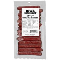 STICK BEEF STUBBIES SPICY 8OZ, Pack of 12