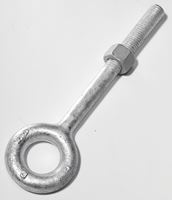 BARON 24-5/16X4-1/4 Eye Bolt, 5/16 in Thread, 2-1/2 in L Thread, 5/8 in ID x 1-1/4 in OD Dia Eye, 4-1/4 in L Shank