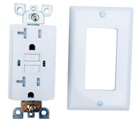 Genmax TRWR20WST GFCI Wall Receptacle, 20 A, White