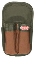 Bucket Boss 54180 Double-Barrel Sheath, 2-Pocket, Poly Ripstop Fabric, Brown/Green, 4 in W, 7 in H, 1-1/2 in D