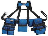 Bucket Boss 55185-RB Framers Rig, 52 in Waist, Poly Fabric, Royal Blue, 29-Pocket