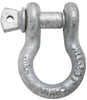 National Hardware 3250BC Series N223-677 Anchor Shackle, 1500 lb Working Load, Galvanized Steel