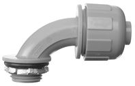 Halex 97693 Liquidtight Connector, 1 in, PVC/Zinc, Pack of 10