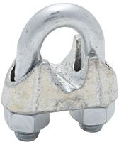 National Hardware 3230BC Series N248-328 Wire Cable Clamp, 1/2 in Dia Cable, 1 in L, Malleable Iron, Zinc