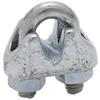 National Hardware 3230BC Series N248-278 Wire Cable Clamp, 1/8 in Dia Cable, 3 in L, Malleable Iron, Zinc
