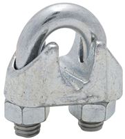 National Hardware 3230BC Series N248-310 Wire Cable Clamp, 3/8 in Dia Cable, 5 in L, Malleable Iron, Zinc