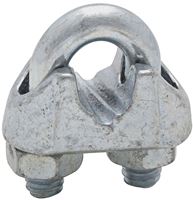 National Hardware 3230BC Series N248-302 Wire Cable Clamp, 5/16 in Dia Cable, 4 in L, Malleable Iron, Zinc