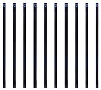 BALUSTER RECT STEEL BLK 32X1IN