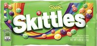 Skittles SSKIT24 Candy, Assorted Fruits, Sour Flavor, 1.8 oz Bag, Pack of 24