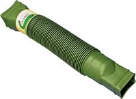 Amerimax Flex-A-Spout Series 85511 Downspout Extension, 22 to 55 in L Extended, Vinyl, Green