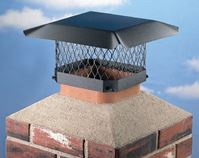 Shelter SC1313 Shelter Chimney Cap, Steel, Black, Powder-Coated, Fits Duct Size: 11-1/2 x 11-1/2 to 13-1/2 x 13-1/2 in