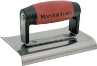 Marshalltown DuraSoft Series 156D Hand Edger, 6 in L Blade, 4 in W Blade, HCS Blade, 1/2 in Lip, 3/8 in Lip Radius