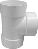 Canplas 414106BC Bullnose Pipe Tee, 6 in, Hub, PVC, White