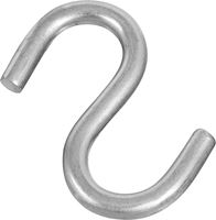 National Hardware N233-569 S-Hook, 145 lb Working Load, 0.31 in Dia Wire, Stainless Steel, Stainless Steel