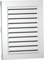 Duraflo 626075-00 Gable Vent, 18 in L, 12 in W, Polypropylene, White