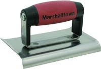 Marshalltown DuraSoft Series 136D Hand Edger, 6 in L Blade, 3 in W Blade, HCS Blade, 1/2 in Lip, 3/8 in Lip Radius