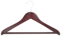 Simple Spaces HEA00046G Suit Hanger, 6.6 lb Capacity, Steel/Wood, Mahogany