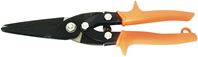 Crescent Wiss M300N Utility Snip, 10-1/2 in OAL, Straight Cut, Steel Blade, Non-Slip Grip Handle, Orange Handle