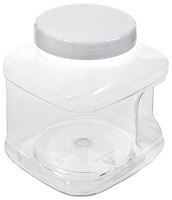 Arrow Plastic 73801 Stackable Container, 80 oz Capacity, Clear, 5-1/2 in L, 5-3/4 in W, 7-1/4 in H