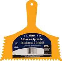 Homax 85 Adhesive Spreader Knife, Notched Blade, Polystyrene Blade, Polystyrene Handle, Reinforced Handle