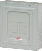 Cutler-Hammer BR BR612L125SP Load Center, 125 A, 6 -Space, 12 -Circuit, Main Lug, NEMA 1 Enclosure, Light Gray