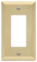 Amerelle Century 163RSB Wallplate, 4-15/16 in L, 2-7/8 in W, 1 -Gang, Steel, Gold, Satin Brass, Pack of 4