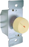 Eaton Wiring Devices RI306PL-V-K Rotary Dimmer, 120 V, 600 W, Incandescent Lamp, 3-Way, Ivory