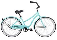 Huffy 66659 Womens Cruiser Bicycle, Women, Aluminum Frame, Rear Coaster Brake, 26 in Dia Wheel, High Tide