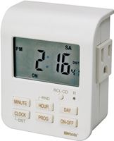 Woods 50009 Digital Timer, 15 A, 125 V, 1875 W, 3 -Outlet, 7 days Time Setting, 20 On/Off Cycles Per Day Cycle