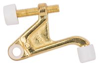 Prosource H20-B030C-PS Heavy-Duty Hinge Pin Door Stop, 2-3/4 in Projection, Die-Cast Zinc & Plastic, Polished Brass